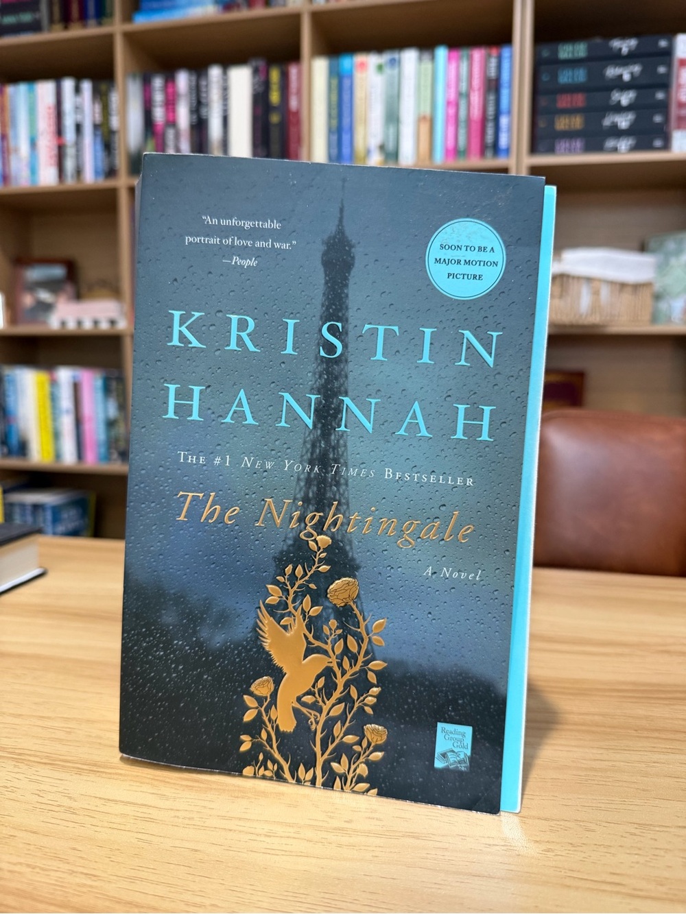 Kristin Hannah The Nightingale Hardcover - Black & Teal Cover